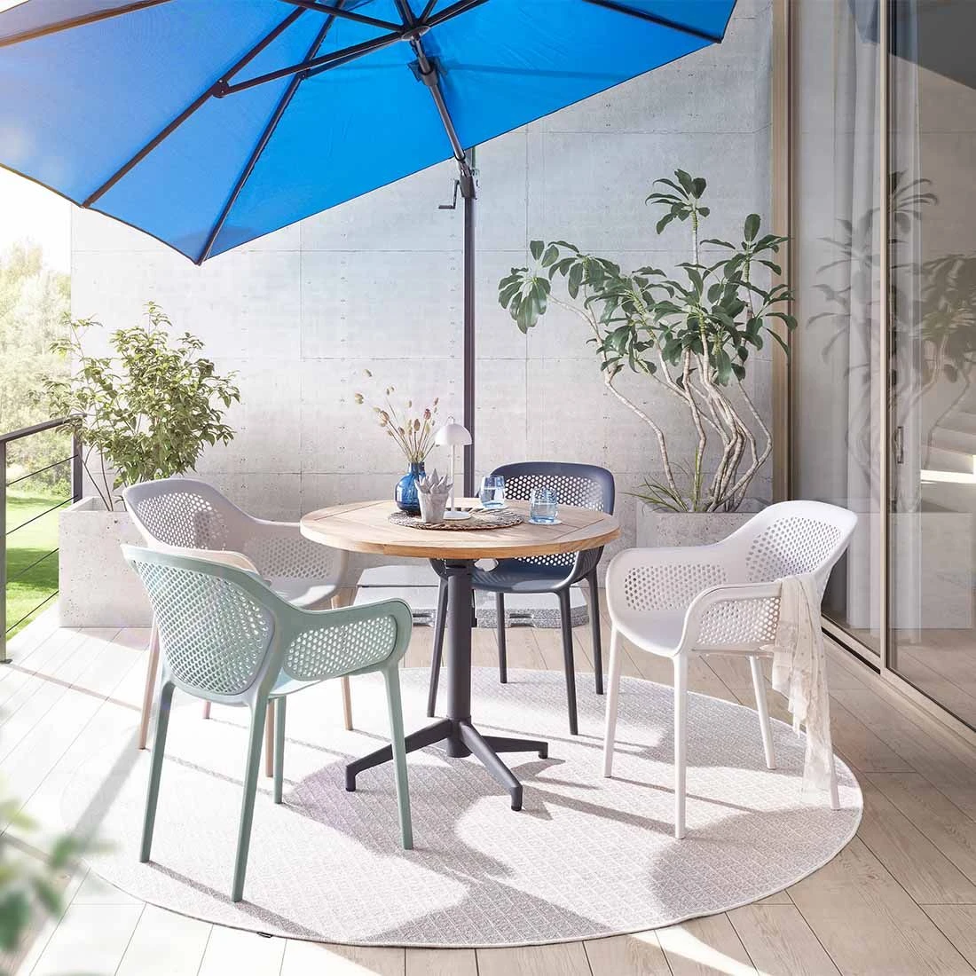 Musterring Rom Gartenstuhl Kunststoff Hellgrau 4 Musterring Rom Gartenstuhl Kunststoff Hellgrau – Bild 2