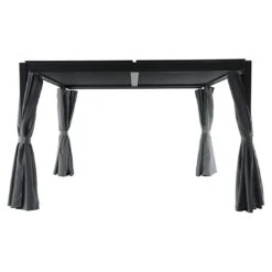 MWH Kiosko Gartenpergola 360cm Aluminium/Polyester Anthrazit 15 MWH Kiosko Gartenpergola 360cm Aluminium/Polyester Anthrazit -Garten Leben mwh kiosko pavillon 360cm aluminium polyester 1352376 3