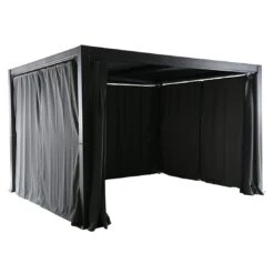 MWH Kiosko Gartenpergola 360cm Aluminium/Polyester Anthrazit 16 MWH Kiosko Gartenpergola 360cm Aluminium/Polyester Anthrazit -Garten Leben mwh kiosko pavillon 360cm aluminium polyester 1352376 4