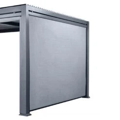 MWH Kiosko XXL Gartenpergola 720cm+Seitenteile 330+340cm Grau -Garten Leben mwh kiosko xxl pergola 720cm seitenteile 330 340cm 1477160 3