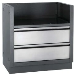 Napoleon BIG32 Einbau Grill-Unterschrank Kohlefarben/Silber