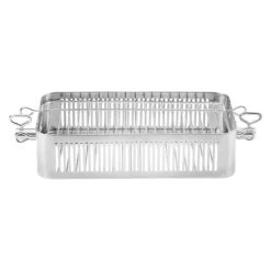 Napoleon Grillkorb Für Drehspieß Edelstahl Silber -Garten Leben napoleon grillkorb fuer drehspiess edelstahl 1464686 3