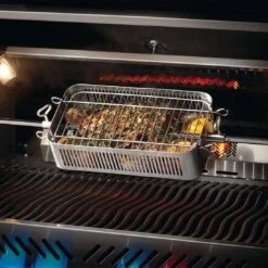 Napoleon Grillkorb Für Drehspieß Edelstahl Silber -Garten Leben napoleon grillkorb fuer drehspiess edelstahl 1464686 5