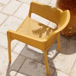 Nardi Net Stapelsessel Kunststoff Senf -Garten Leben nardi net stapelsessel kunststoff 1481131 2