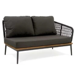 Niehoff Freeport Ecklounge 4-tlg. Mit Tisch 89x89cm Anthrazit -Garten Leben niehoff freeport loungeecke 4 tlg mit tisch 89x89cm 1412084 4