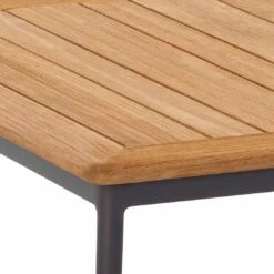 Niehoff Freeport Loungetisch 160x90x38,5cm Aluminium/Teak Anthrazit/Natur -Garten Leben niehoff freeport loungetisch 160x90x38 5cm aluminium teak 1472254 2