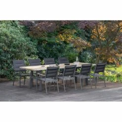 Niehoff Nantes Stapelsessel Aluminium/Textilene Anthrazit/Schwarz -Garten Leben niehoff nantes stapelsessel aluminium textilene 1352112 5