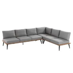 Niehoff Serra Ecklounge 6-tlg. Aluminium/Canvas Anthrazit -Garten Leben niehoff serra loungeecke 6 tlg aluminium canvas 1414746 3