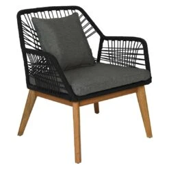 Outdoor Living Seville Loungeset 5-tlg. Akazie/Rope Braun/Schwarz 15 Outdoor Living Seville Loungeset 5-tlg. Akazie/Rope Braun/Schwarz -Garten Leben outdoor living seville loungeset5 tlg akazie rope 1428232 4