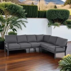 OUTLIV. Atlanta Dininglounge Aluminium/Polyester Anthrazit/Grau