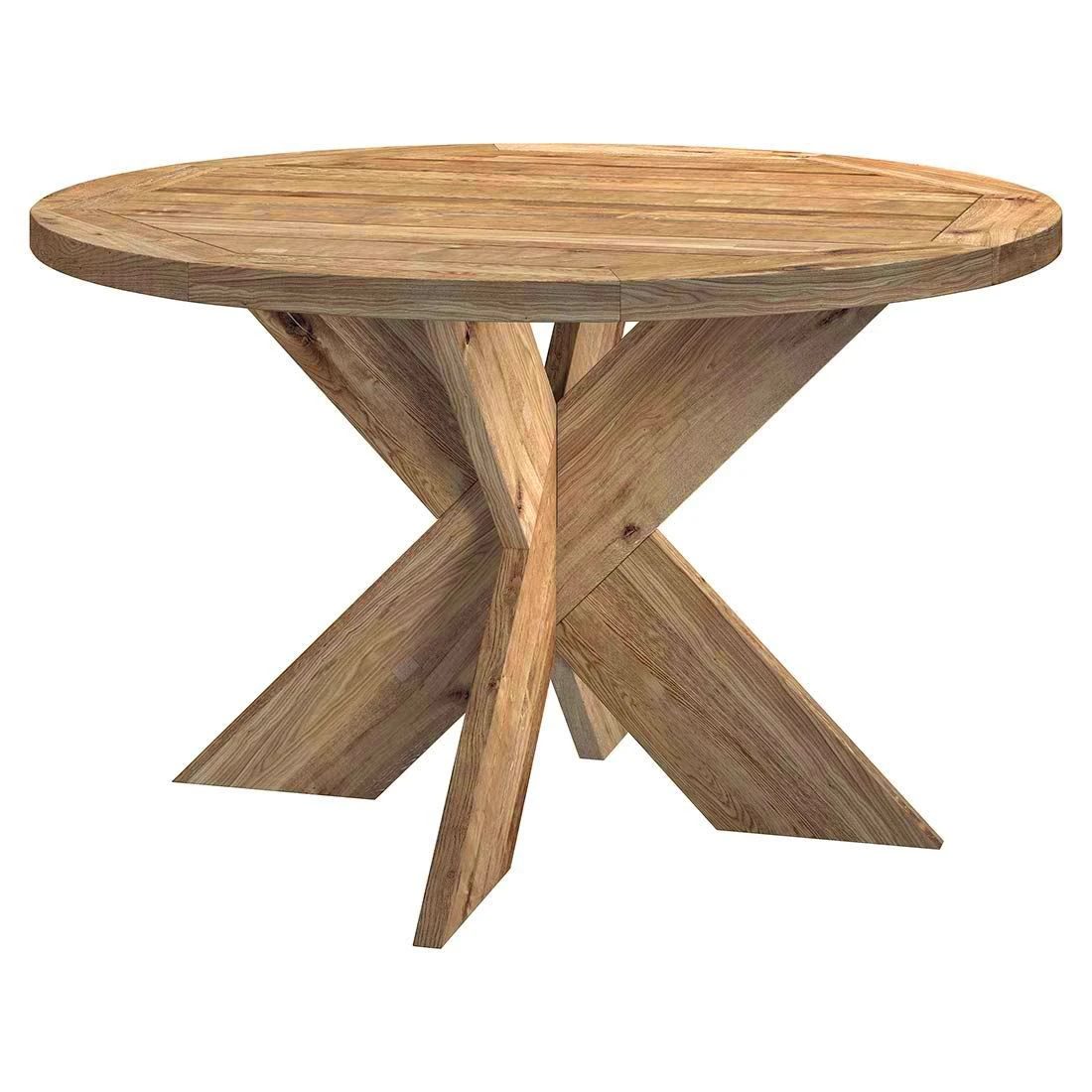 OUTLIV. Atlanta Gartentisch Ø130cm Inkl. Drehteller Teak Recycelt 4 OUTLIV. Atlanta Gartentisch Ø130cm Inkl. Drehteller Teak Recycelt – Bild 2