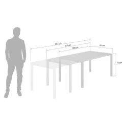 OUTLIV. Ausziehtisch 160/217/267x92 Cm Edelstahl/Glaskeramik Anthrazit/Dark Grey -Garten Leben outliv ausziehtisch 160 217 267x92 cm edelstahl glaskeramik 1427506 8