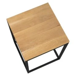 OUTLIV. Flora Beistelltisch 40x41x55cm Stahl/Wildeiche Schwarz/Wildeiche -Garten Leben outliv by detlef steves flora beistelltisch 40x41x55cm stahl wildeiche 1354158 3