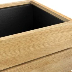 OUTLIV. Flora Pflanztopf 120x41x40cm Schwarz/Wildeiche -Garten Leben outliv by detlef steves flora pflanzgefaess 120x41x40cm 1355632 6