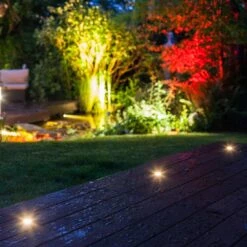 OUTLIV. Smart Light Starter-Set "Wifi 5RGB Bodeneinbauspots" Silber/Schwarz -Garten Leben outliv by ds starter set wifi 5rgb bodeneinbauspots silber schwarz 1304031 5