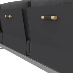 OUTLIV. Capri Gartensofa Schwarz 22 OUTLIV. Capri Gartensofa Schwarz -Garten Leben outliv capri 3 sitzersofa edelstahl teak inklusive kissen schwarz 1168940 9