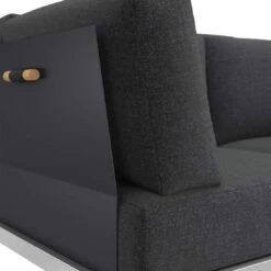 OUTLIV. Capri Loungebank Edelstahl/Polyester Schwarz -Garten Leben outliv capri loungebank edelstahl inkl kissen 9