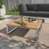 OUTLIV. Capri Loungetisch 75x75cm Teak Natur -Garten Leben outliv capri loungetisch 75x75cm edelstahl teak teak natur 1168984 1