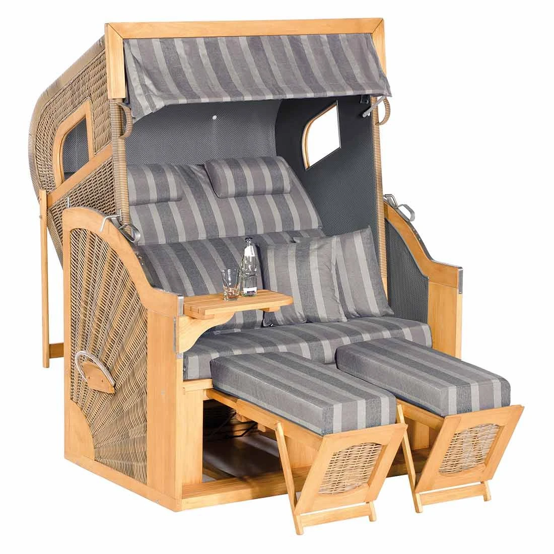 OUTLIV. Cliff Strandkorb Pinie/Geflecht Antikbraun 3 OUTLIV. Cliff Strandkorb Pinie/Geflecht Antikbraun