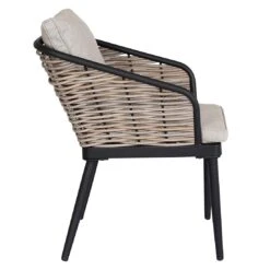 OUTLIV. Da Vinci Gartensessel Aluminium/Geflecht Natur Braun/Stone Sand -Garten Leben outliv da vinci diningsessel aluminium geflecht natur braun stone sand 1268237 4