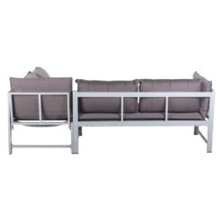 OUTLIV. Ecklounge Aluminium Inkl. Kissen Silber/Grau -Garten Leben outliv eck lounge aluminium inkl kissen silber grau 1228714 6