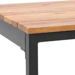 OUTLIV. Floris Hocker Stahl/Akazie Schwarz/Natur -Garten Leben outliv floris hocker stahl akazie 1343213 5