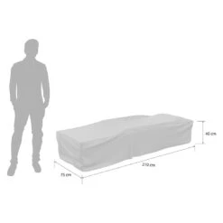 OUTLIV. Gartenliege Schutzhülle 210x75x40cm Schwarz -Garten Leben outliv gartenliege schutzhuelle 210x75x40cm 1488853 7