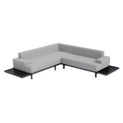 OUTLIV. By Detlef Steves Glamour Ecklounge 3-tlg. Aluminium/Sunbrella Schwarz/Flanelle -Garten Leben outliv glamour loungeecke 3 tlg aluminium sunbrella 1379865 4