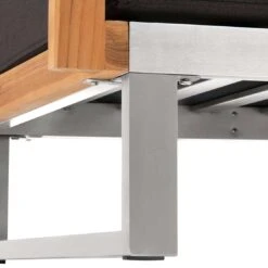 OUTLIV. Hawaii Loungesessel Edelstahl/Teak/Polster Dunkelgrau -Garten Leben outliv hawaii loungesessel edelstahl teak polster dunkelgrau 1226173 9