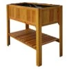 OUTLIV. Hochbeet Mit Ablage Tanne Braun -Garten Leben outliv hochbeet mit ablage tannenholz 1340474 1