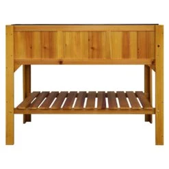 OUTLIV. Hochbeet Mit Ablage Tanne Braun 10 OUTLIV. Hochbeet Mit Ablage Tanne Braun -Garten Leben outliv hochbeet mit ablage tannenholz 1340474 3