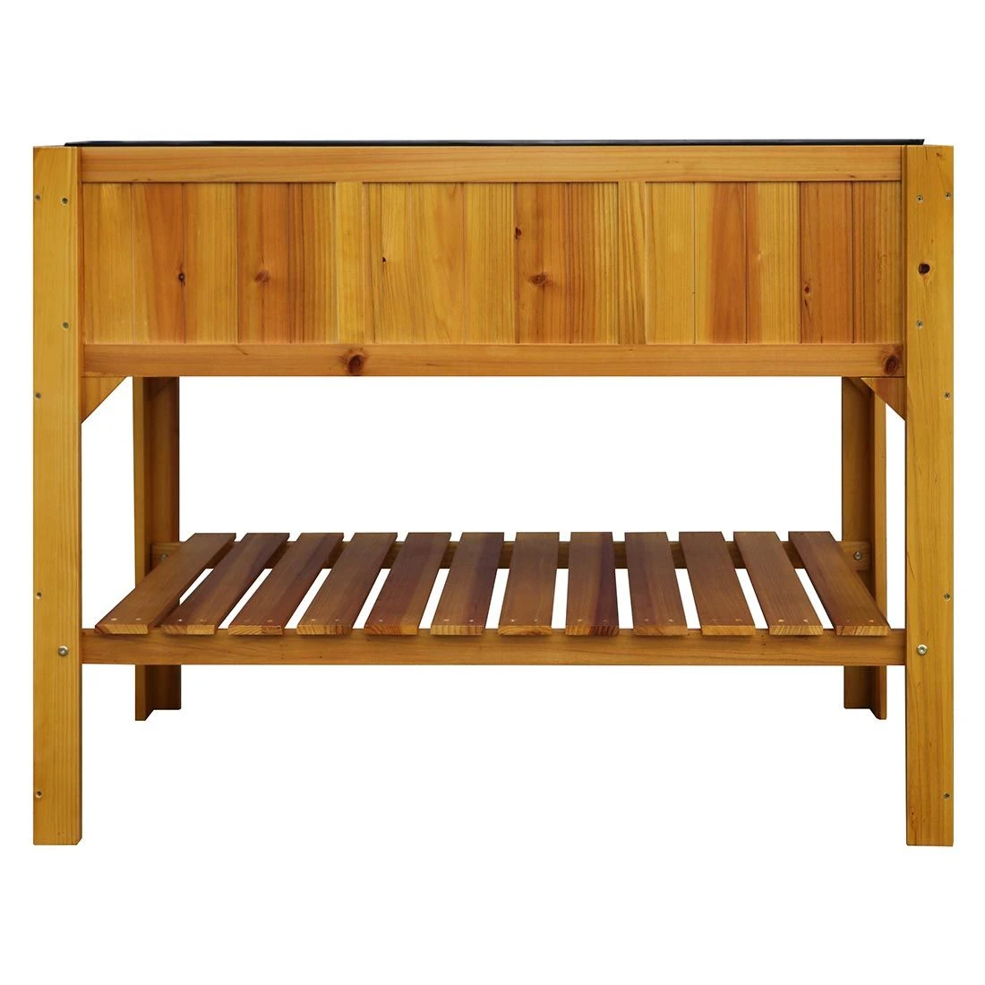 OUTLIV. Hochbeet Mit Ablage Tanne Braun 5 OUTLIV. Hochbeet Mit Ablage Tanne Braun – Bild 3