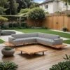 OUTLIV. Icon Ecklounge Teak/Sunbrella Teak/Flanelle -Garten Leben outliv icon loungecke teak sunbrella 1379821 1