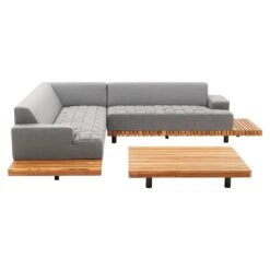 OUTLIV. Icon Ecklounge Teak/Sunbrella Teak/Flanelle -Garten Leben outliv icon loungecke teak sunbrella 1379821 3