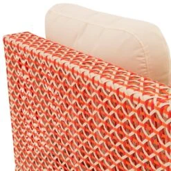 OUTLIV. Jamaika Eck-/Endmodul Aluminium/Geflecht Orange-Rot-Weiß/Weiß -Garten Leben outliv jamaika eckmodul aluminium geflecht orange rot weiss weiss 990916 6