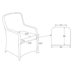 OUTLIV. Java Gartensessel Geflecht/Polyester Natur/Anthrazit 14 OUTLIV. Java Gartensessel Geflecht/Polyester Natur/Anthrazit -Garten Leben outliv java diningsessel geflecht polyester natur anthrazit 990476 6