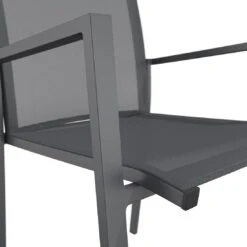 OUTLIV. Kobe Stapelsessel Aluminium/Textilene Anthrazit -Garten Leben outliv kobe stapelsessel aluminium textilene anthrazit 1423590 8