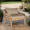 OUTLIV. Korfu Loungesessel Teak/Olefin Natur/Braun -Garten Leben outliv korfu loungesessel teak olefin 1428749 1