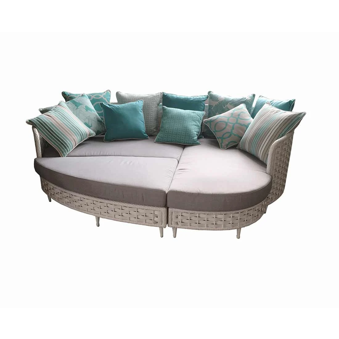 OUTLIV. Korsika Sonneninsel Geflecht Weiß/Grau 7 OUTLIV. Korsika Sonneninsel Geflecht Weiß/Grau – Bild 5