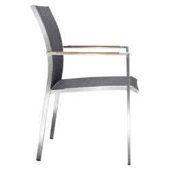 OUTLIV. Kreta Stapelsessel Edelstahl/Textilene Silber/Coal 10 OUTLIV. Kreta Stapelsessel Edelstahl/Textilene Silber/Coal -Garten Leben outliv kreta stapelsessel edelstahl rope 1365818 3