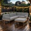 OUTLIV. Largo Ecklounge Stahl/Kunstfaser Anthrazit/Royal Dark Grey -Garten Leben outliv largo loungeecke 5tlg stahl pulver akazie kissen anthrazit grau 1205394 1