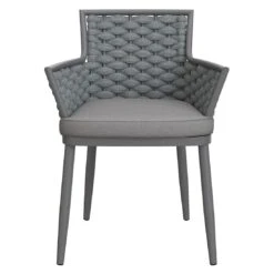 OUTLIV. Leon Diningsessel Aluminium/Rope/Olefin Anthrazit/Anthrazit-Blau-Meliert -Garten Leben outliv leon diningsessel aluminium rope acryl anthrazit anthrazit blau meliert 1171943 3