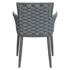 OUTLIV. Leon Diningsessel Aluminium/Rope/Olefin Anthrazit/Anthrazit-Blau-Meliert -Garten Leben outliv leon diningsessel aluminium rope acryl anthrazit anthrazit blau meliert 1171943 5