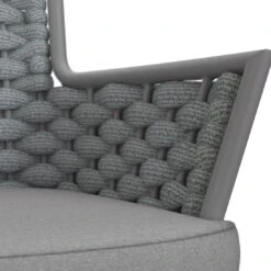 OUTLIV. Leon Diningsessel Aluminium/Rope/Olefin Anthrazit/Anthrazit-Blau-Meliert -Garten Leben outliv leon diningsessel aluminium rope acryl anthrazit anthrazit blau meliert 1171943 8