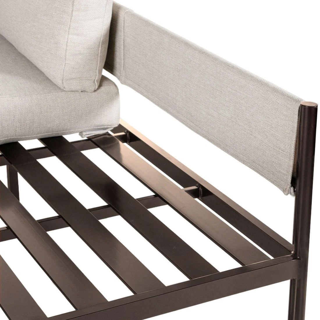 OUTLIV. Loungeset 4tlg. Aluminium/Teak Dunkelbraun/Beige 9 OUTLIV. Loungeset 4tlg. Aluminium/Teak Dunkelbraun/Beige – Bild 7