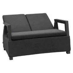 OUTLIV. By Detlef Steves Malaga Loungebank Aluminium/Sunbrella Anthrazit/Sooty -Garten Leben outliv malaga loungebank aluminium sunbrella 1424041 5