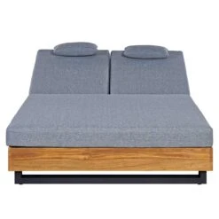 OUTLIV. Madrid Doppelliege Teak Recycelt/Olefin Teak Recycelt/Grau -Garten Leben outliv marando doppelliege teak recycelt polster 1346799 3