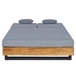 OUTLIV. Madrid Doppelliege Teak Recycelt/Olefin Teak Recycelt/Grau -Garten Leben outliv marando doppelliege teak recycelt polster 1346799 4