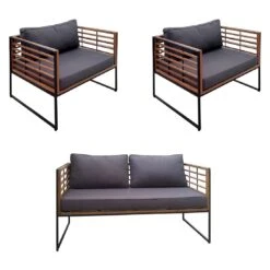 OUTLIV. Maui Loungeset 3-tlg. Schwarz/Anthrazit 10 OUTLIV. Maui Loungeset 3-tlg. Schwarz/Anthrazit -Garten Leben outliv maui loungeset 3 tlg 1441080 3