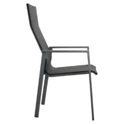OUTLIV. Mia Stapelsessel Hoch Aluminium/Textilene Anthrazit/Coal -Garten Leben outliv mia stapelsessel hoch aluminium rope 1365664 3